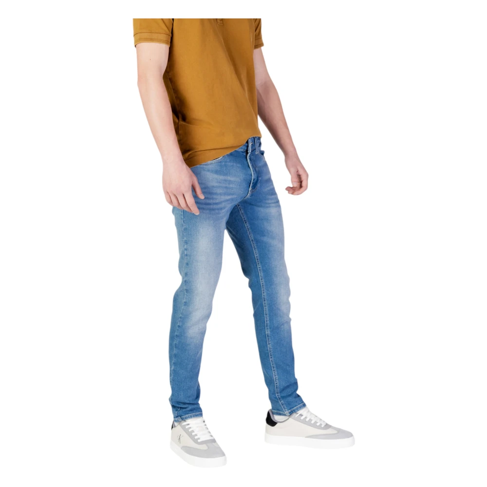 Tommy Jeans Blauwe Plain Heren Jeans met Zakken Blue Heren