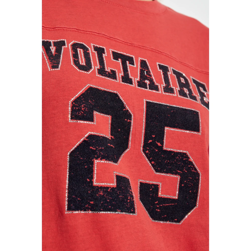 Zadig & Voltaire T-shirt Strik Red Dames