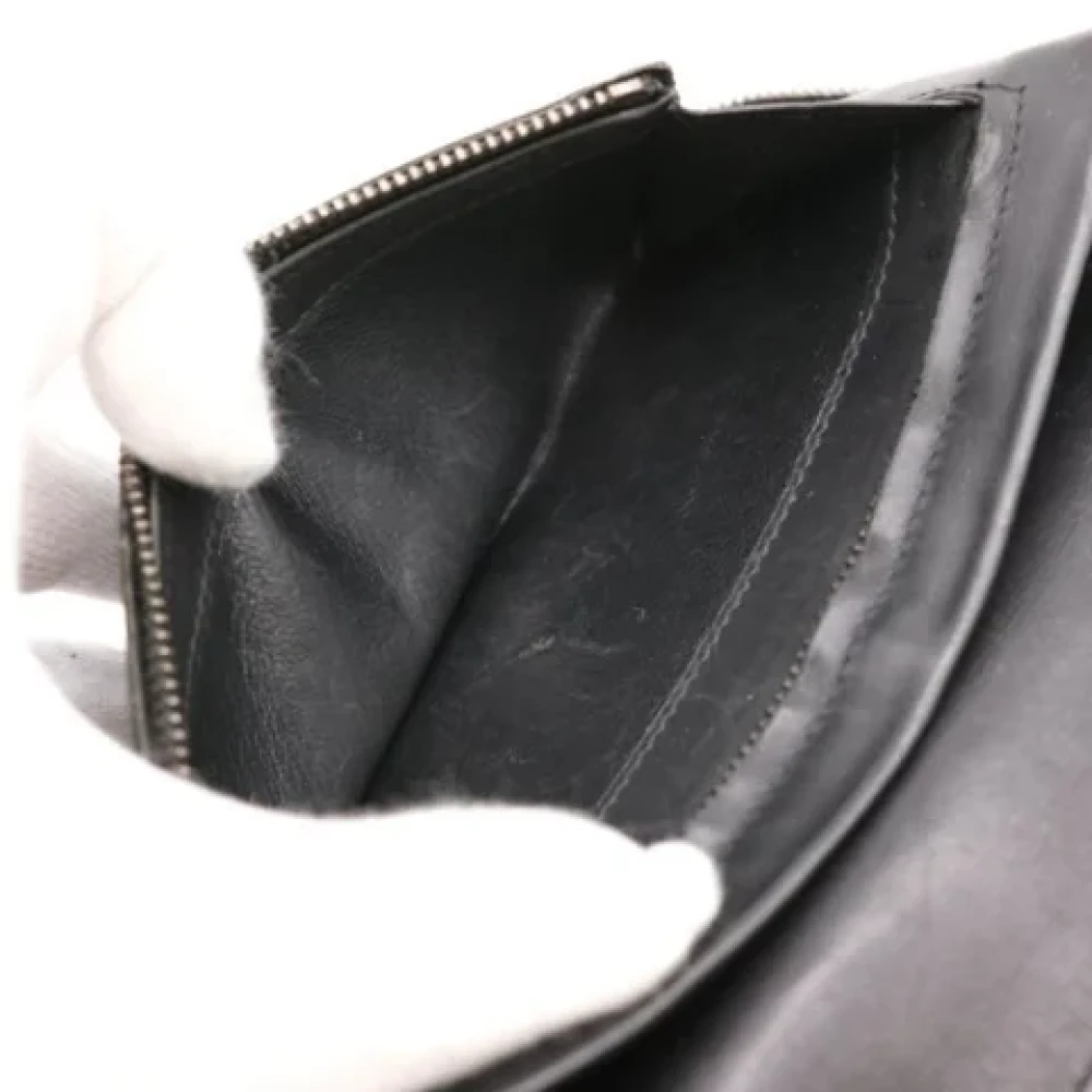 Bottega Veneta Vintage Pre-owned Leather wallets Black Dames