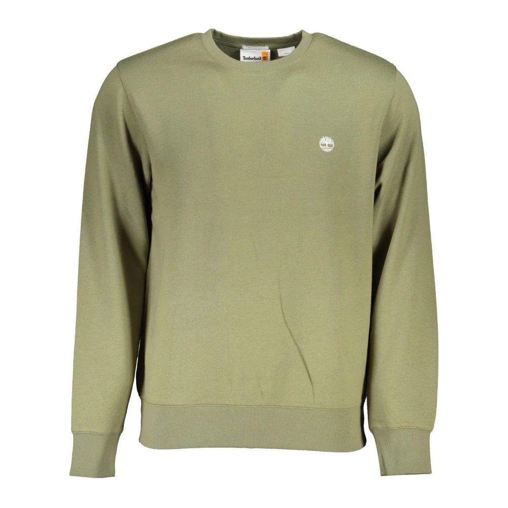 Timberland Groene Sweatshirt met Lange Mouwen Geborduurd Logo Green Heren