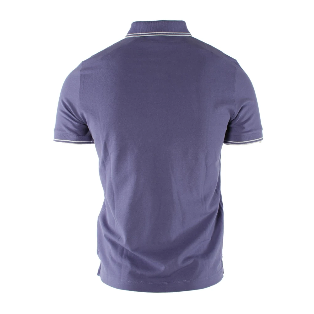 Stone Island Slim Fit Paarse Polo Shirt Purple Heren
