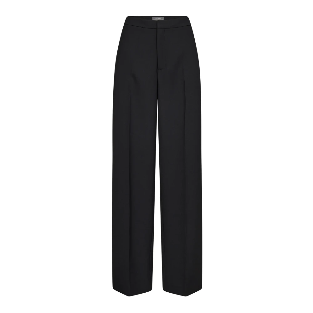 Mos Mosh Women's Black Wide Trousers, Xs, Classic Trousers