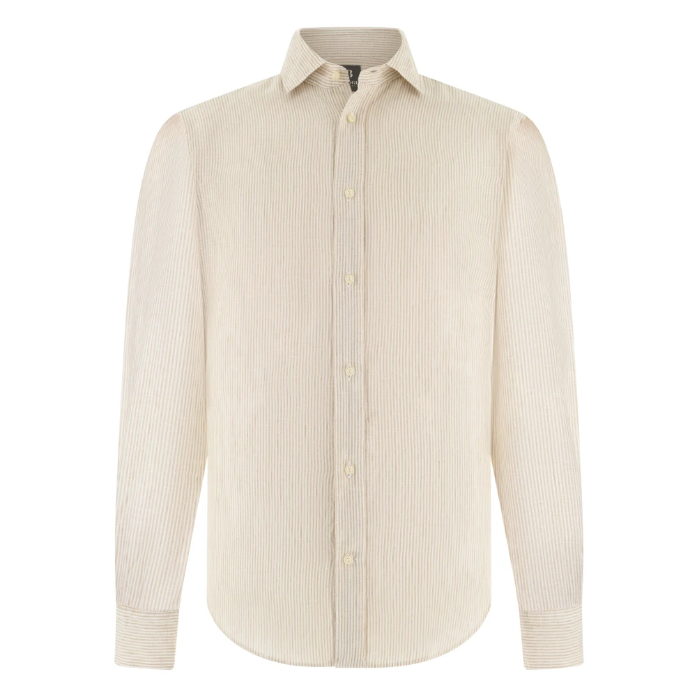 Boggi Milano Hombre Beige Camisas, Talla: M