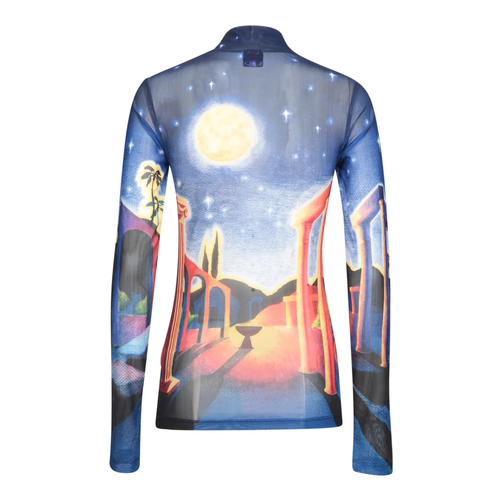 Casablanca Surreal High Neck Top Multicolor Dames