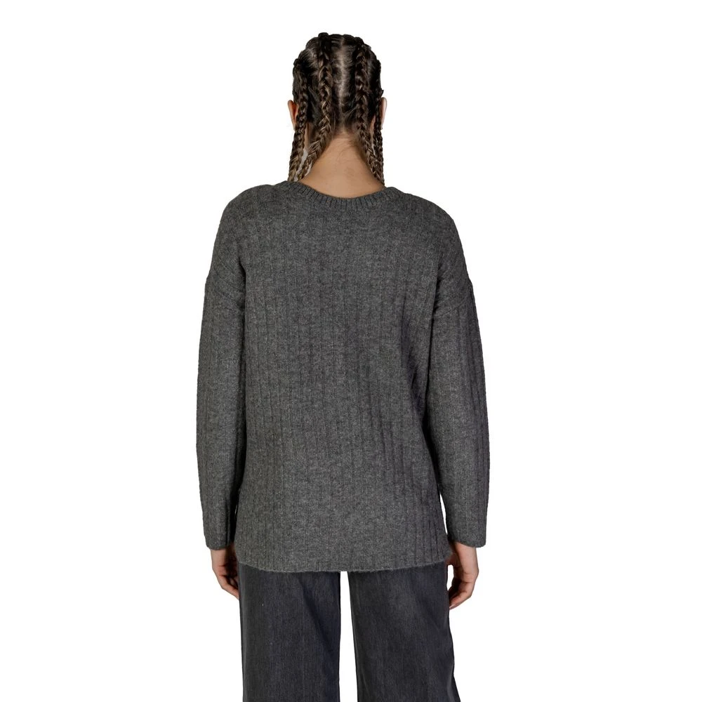 Vila Grijze Acryl Trui Herfst Winter Collectie Gray Dames