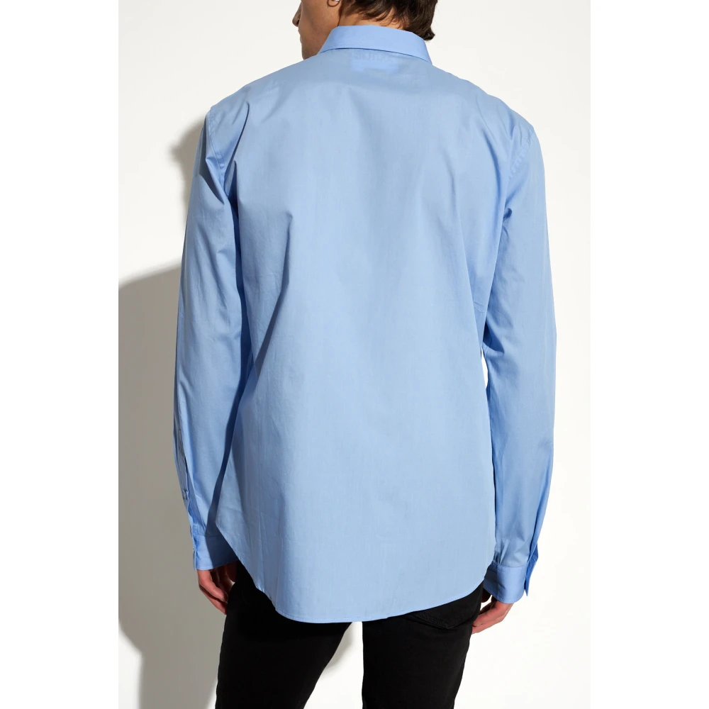Versace Jeans Couture Shirt met logo Blue Heren