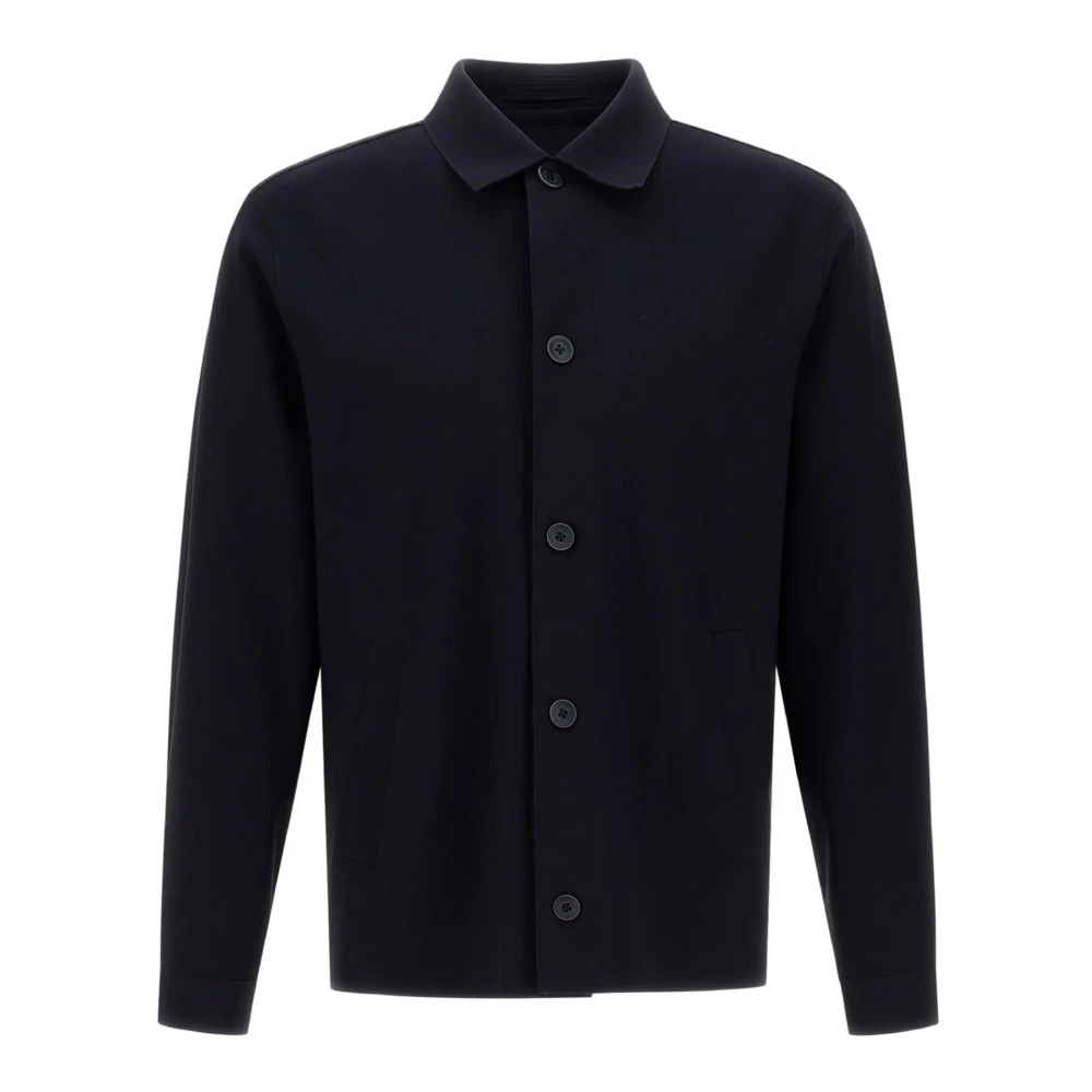 Herno Hombre Azul - Shacket En Scuba Ligero - Jackets - M