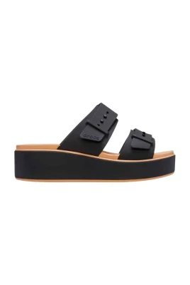 Brooklyn Buckle Matte Wrap Low Wedge
