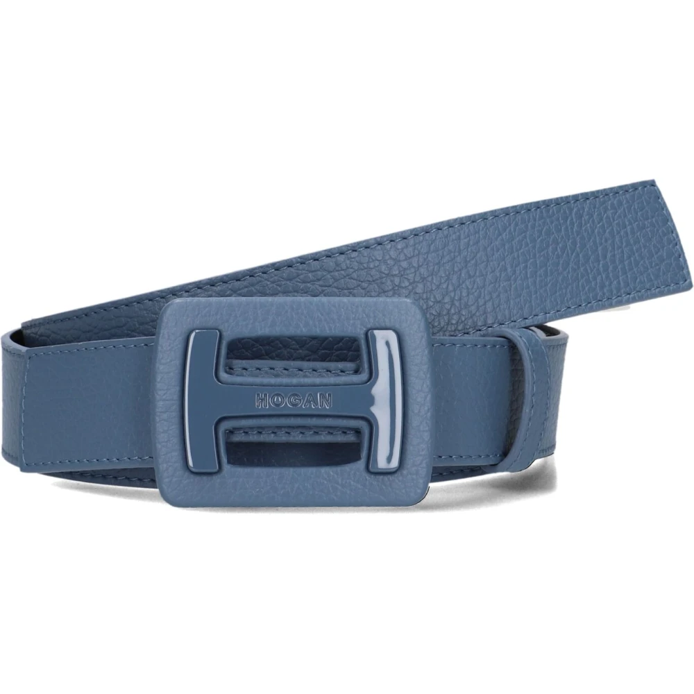 Hogan Blauw leren riem voor dames Blue Dames