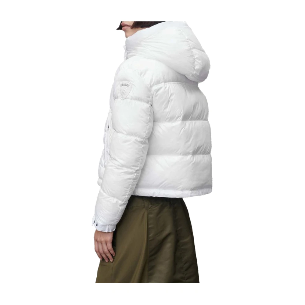 Blauer Witte Damesjas Stijlvol en Elegant White Dames