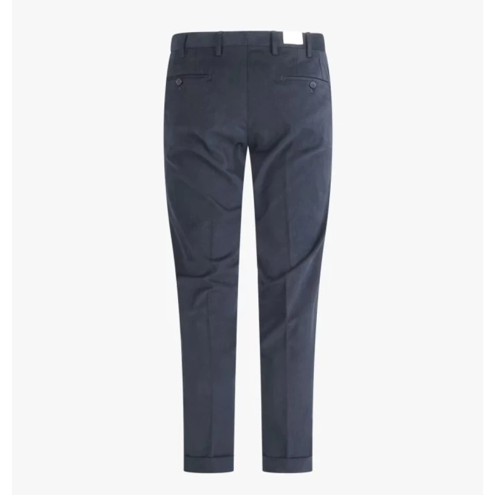 Briglia Blauwe Logo Slim Fit Broek Blue Heren