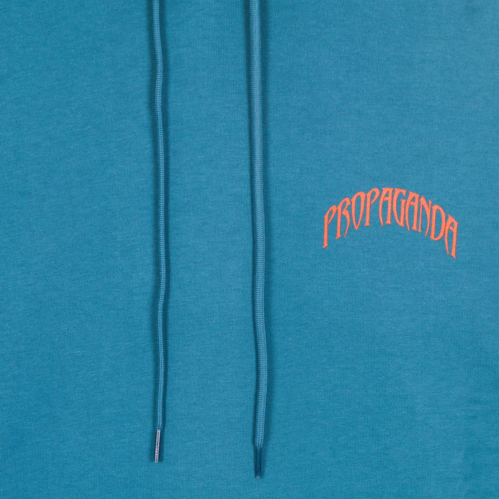 Propaganda Turquoise Lichtgewicht Hoodie Blue Heren