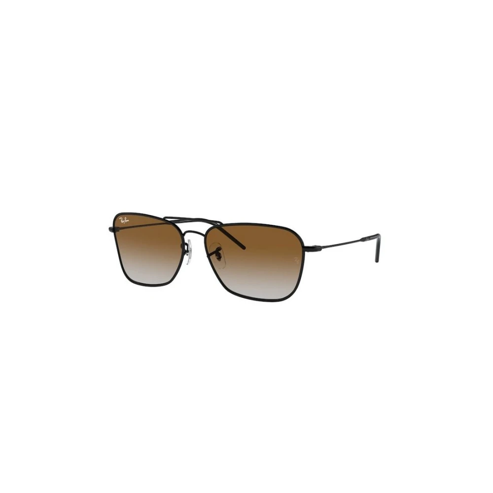 Ray-Ban Unisex Black Sunglasses, 58 Mm, Authentic Caravan Reverse Sunglasses