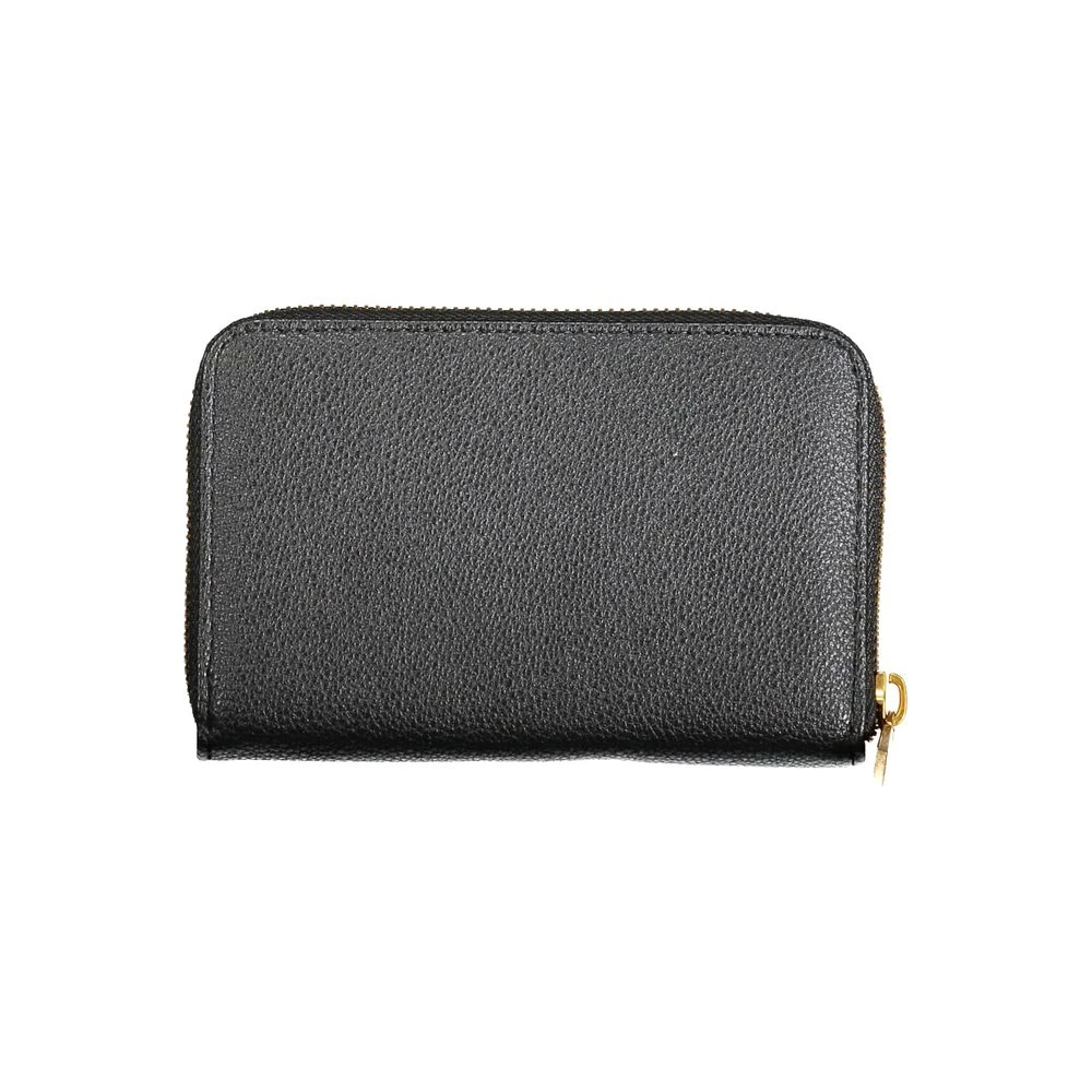 Guess Zwarte Portemonnee met Rits en Logo Black Dames