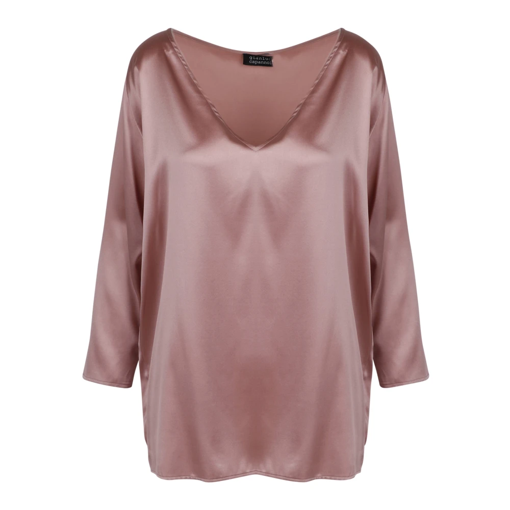 Gianluca Capannolo Nathalie Zijden Blouse Pink Dames