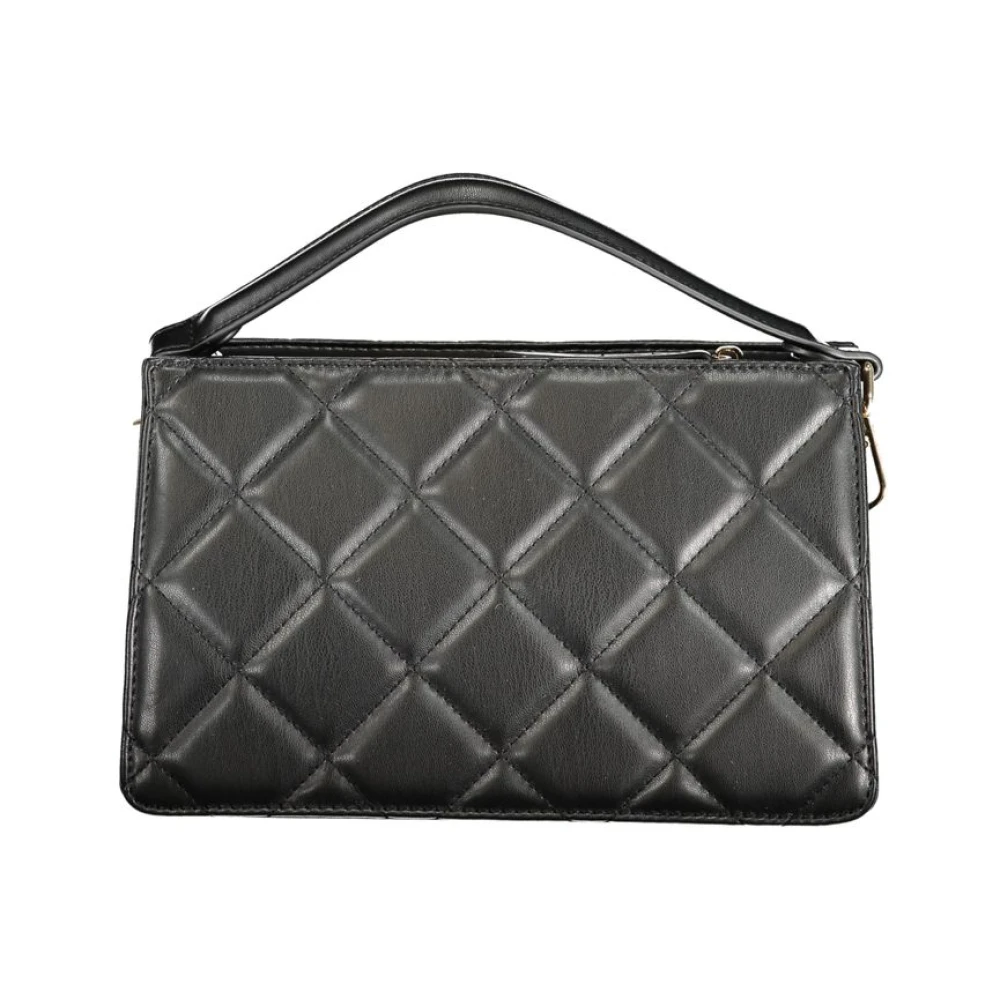 Valentino by Mario Valentino Zwarte Polyethyleen Handtas met Afneembare Handvat Black Dames