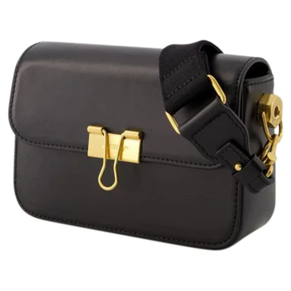 Off White Leather shoulder-bags Black Dames