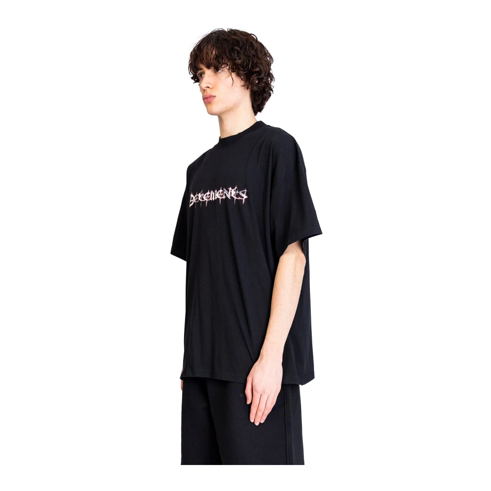 Vetements Zwarte Reaper Regular T-Shirt Black Heren