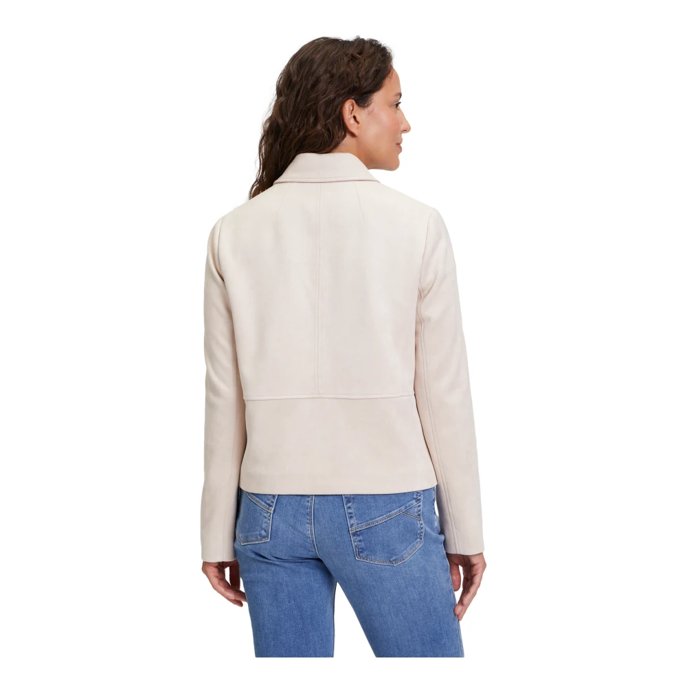 Betty & Co Imitatiebontjas Lange Mouw Beige Dames