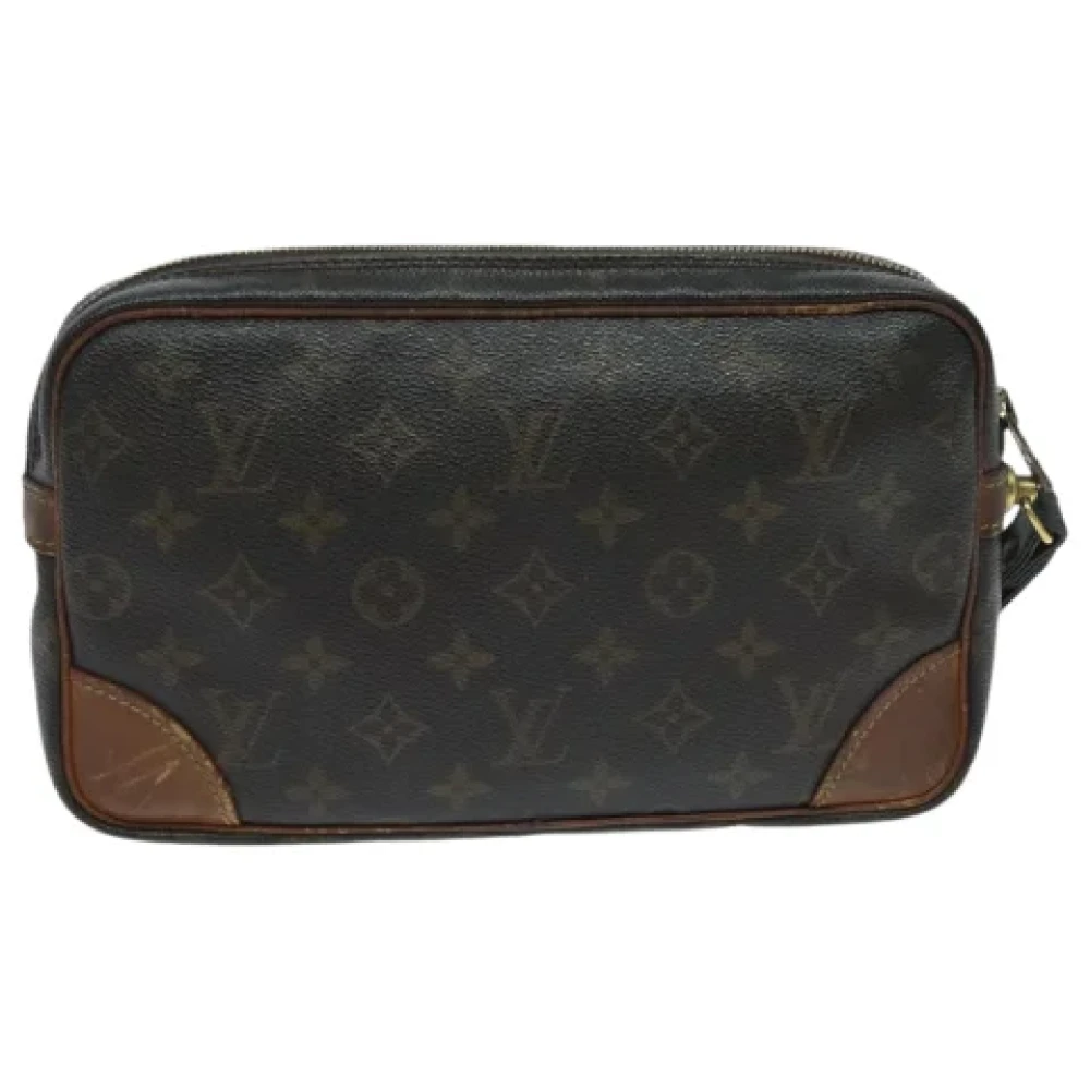 Louis Vuitton Vintage Pre-owned Canvas clutches Brown Dames