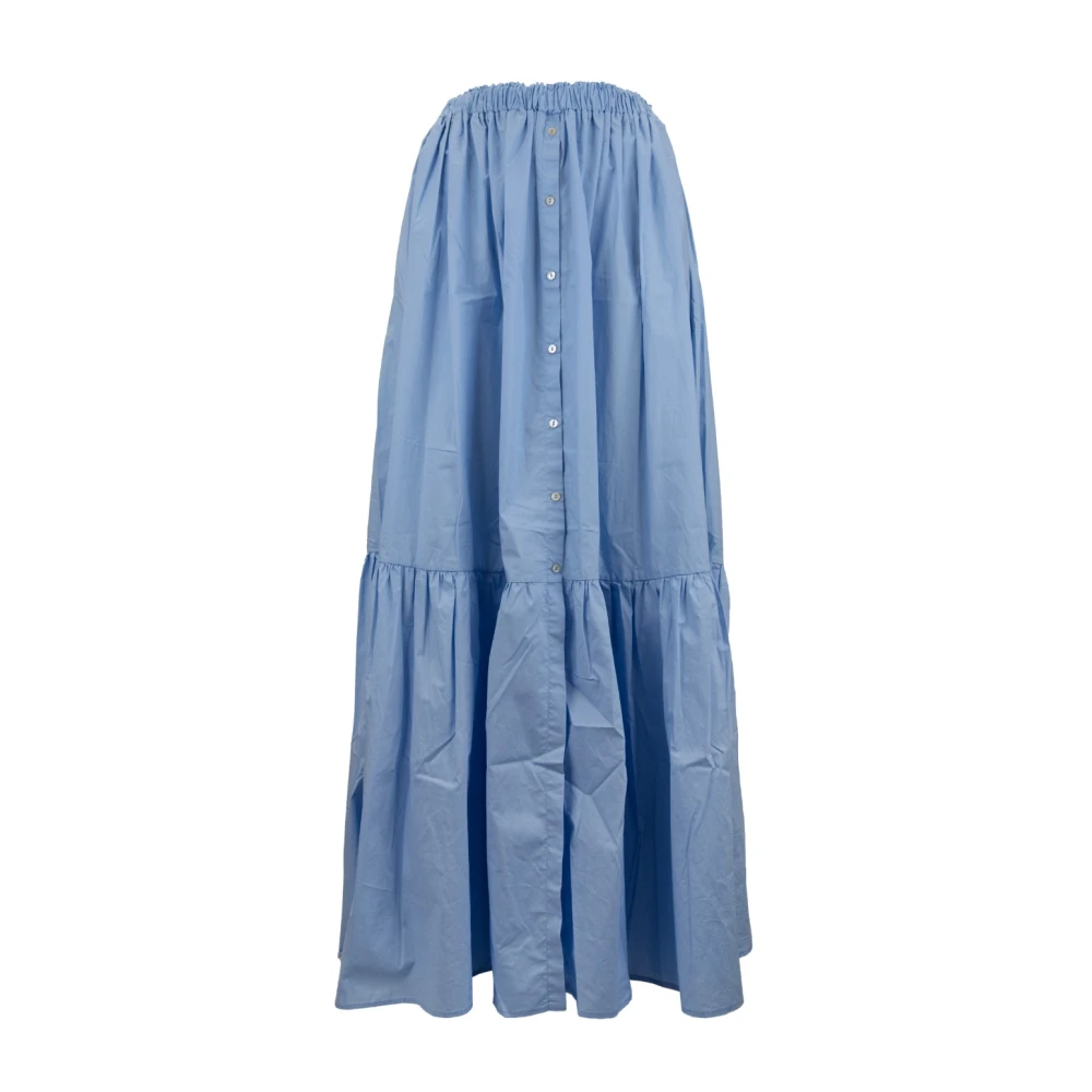 Aniye By Katoenen Geknoopte Lange Rok Blue Dames