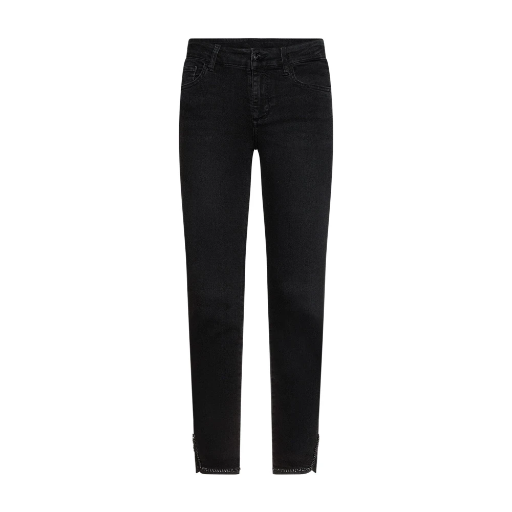 Liu Jo Stijlvolle Chain Skinny Jeans Black Dames