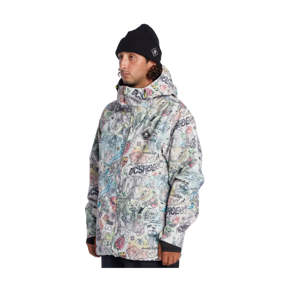 DC Shoes Witte Weather Defense Jas met Profill Voering Multicolor Heren