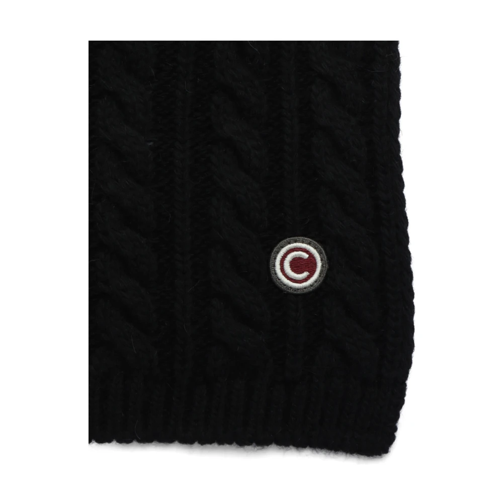 Colmar Wol Alpaca Mix Sjaal Vlechtstijl Black Heren