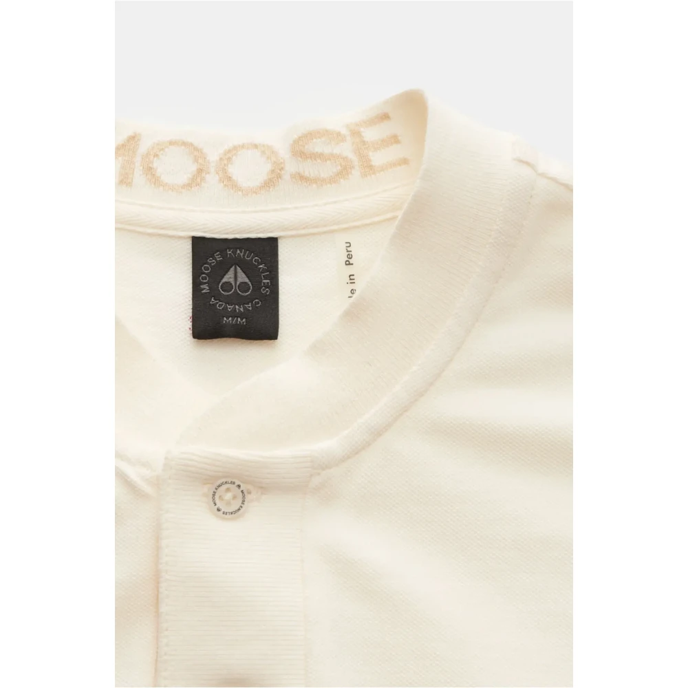 Moose Knuckles Maxime Polo Shirt Beige Heren