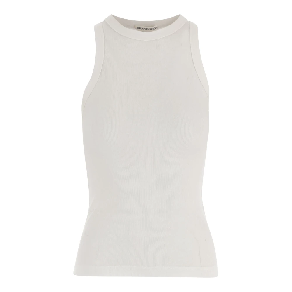 Jw Anderson Women's White Sleeveless Tops, S, Tank Top