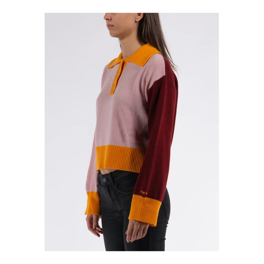 Marni Luxe Cashmere Polo Sweater Multicolor Dames