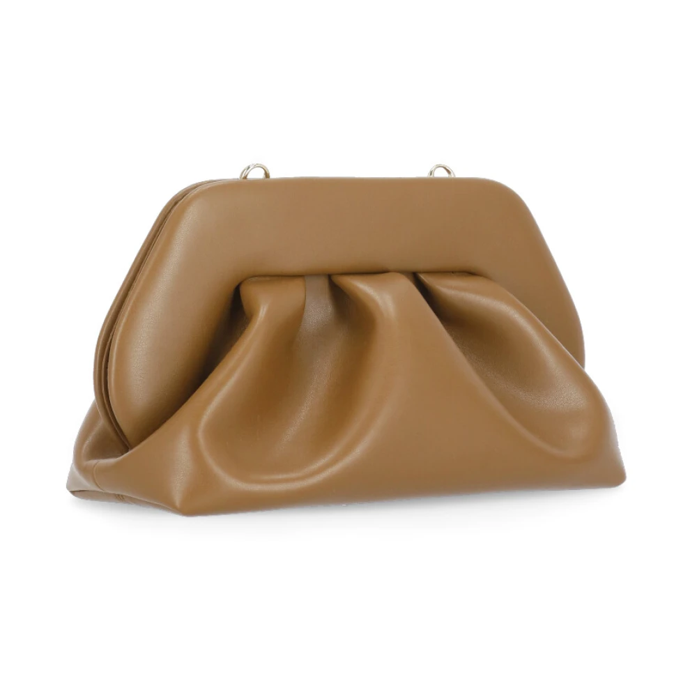 THEMOIRè Bruine vegan leren schoudertas Brown Dames