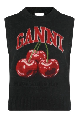 Graphic Wool Vest