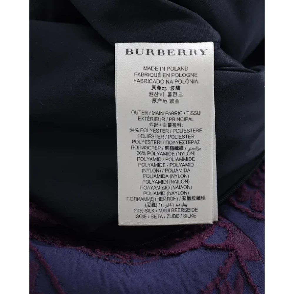 Burberry Vintage Pre-owned Polyester dresses Purple Dames