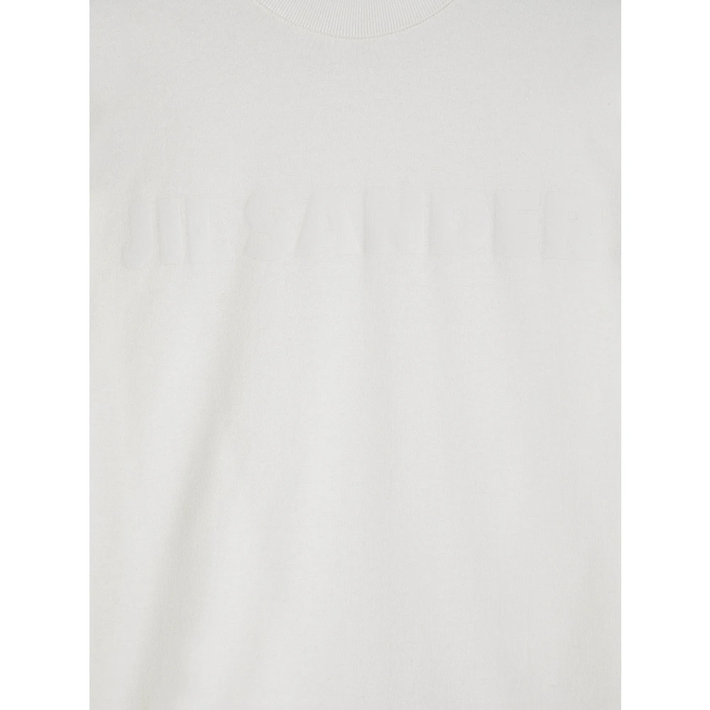 Jil Sander Casual Katoenen T-Shirt White Dames