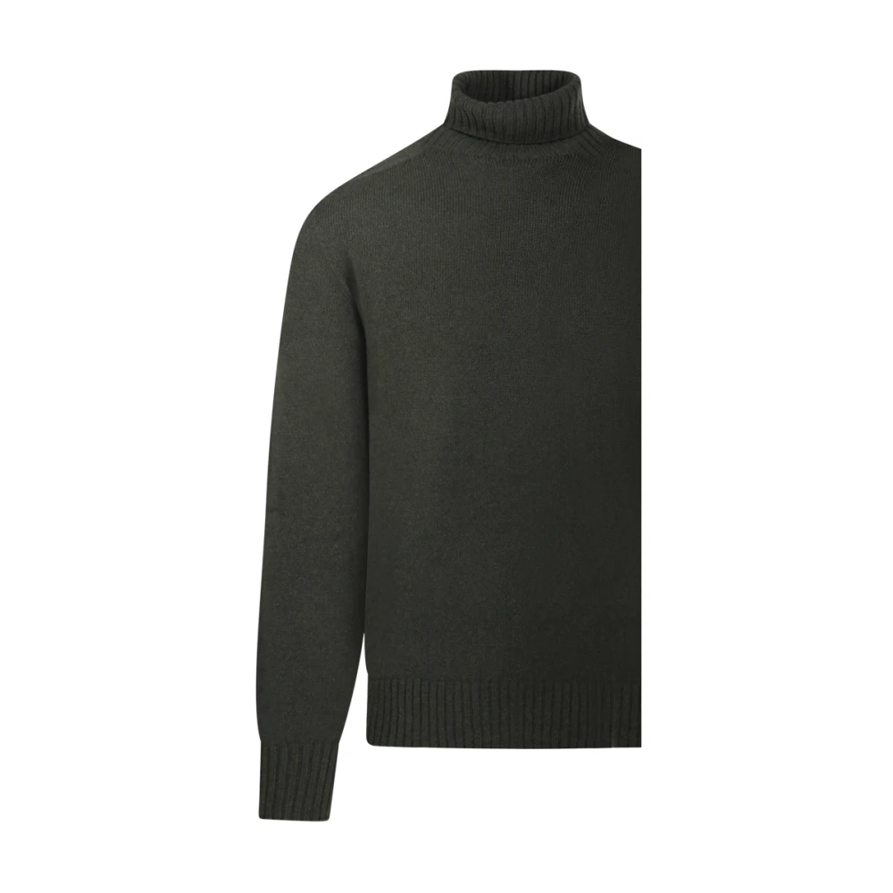 Officine Générale Donkergroene Seamless Sweater Green Heren