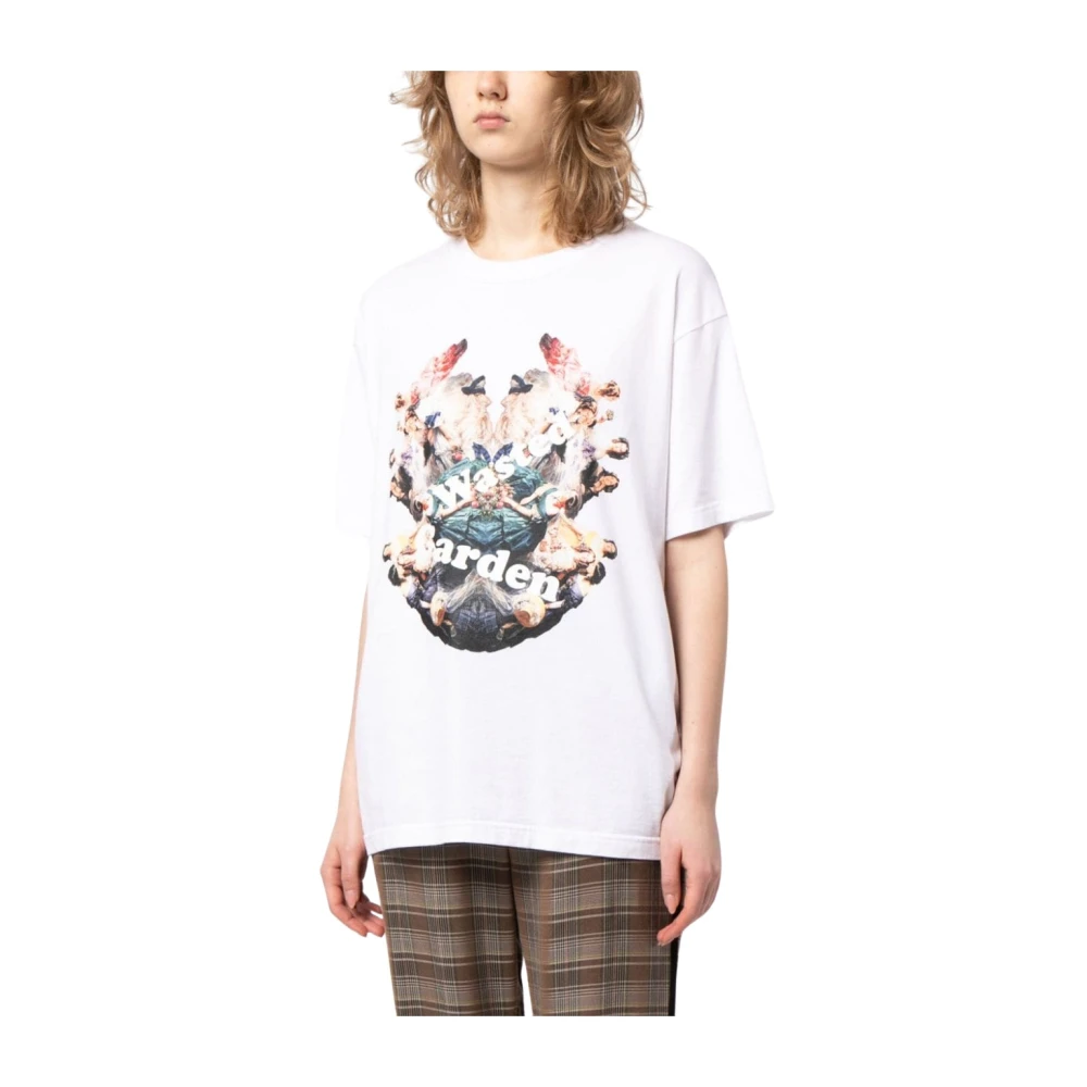 Undercover Witte Wasted Garden T-shirt White Dames