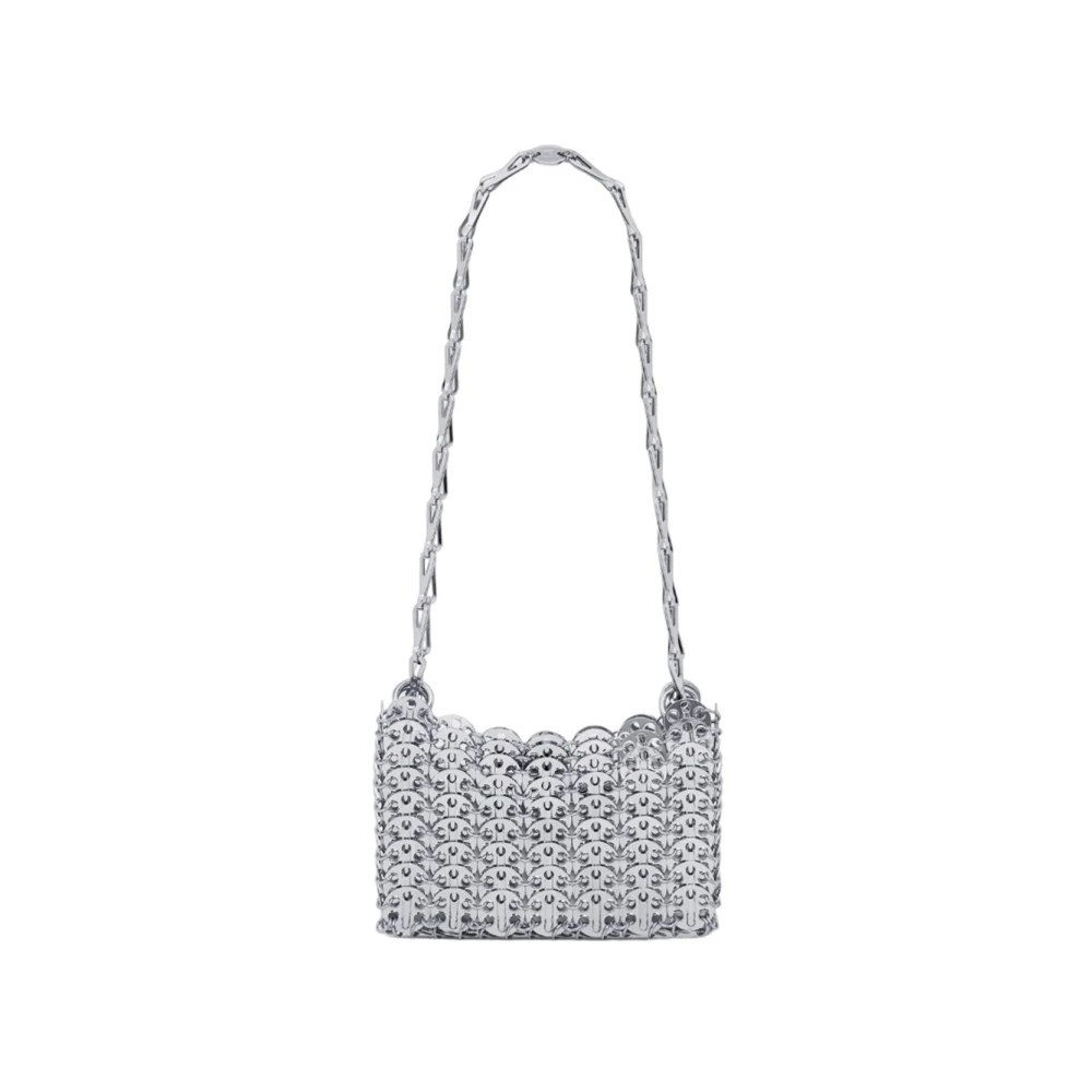 Rabanne Women's Gray Shoulder Bags, One Size, Mesh Shoulder Bag