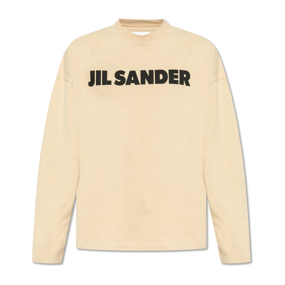 Jil Sander T-shirt with logo Beige Heren