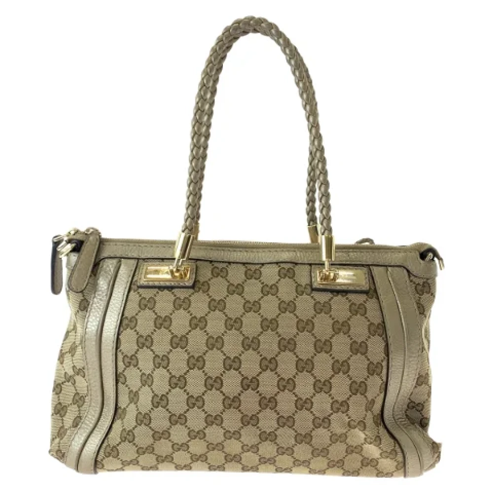 Gucci Vintage Pre-owned Canvas gucci-bags Brown Dames