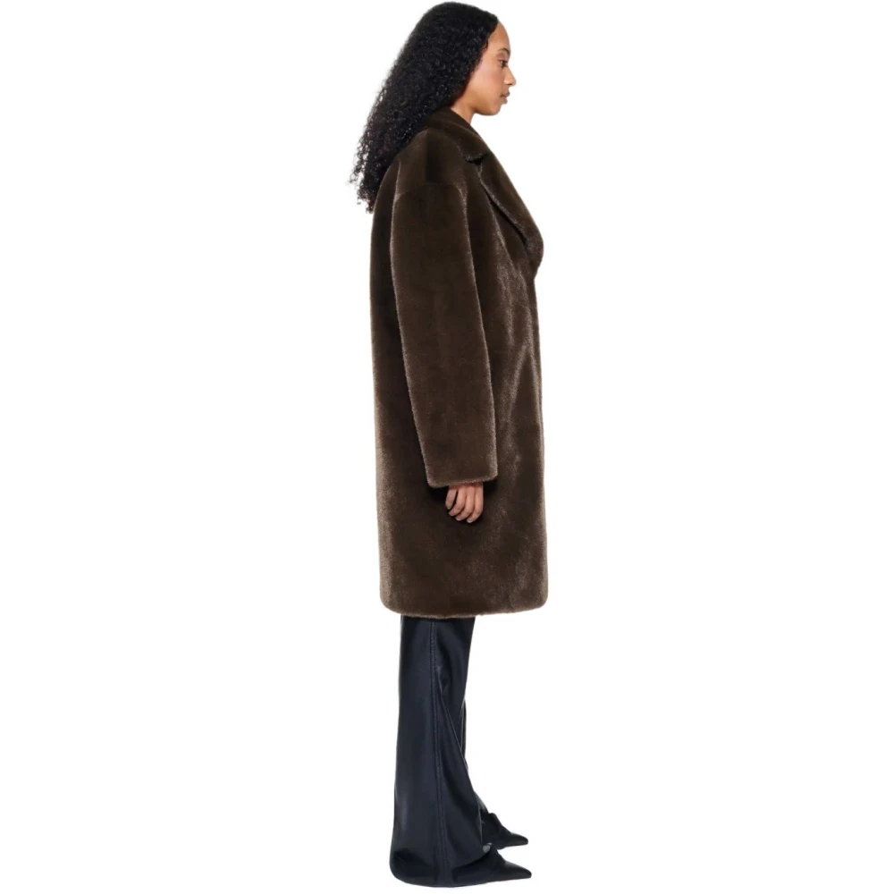 Stand Studio Bruine Cocon Bontjas Brown Dames