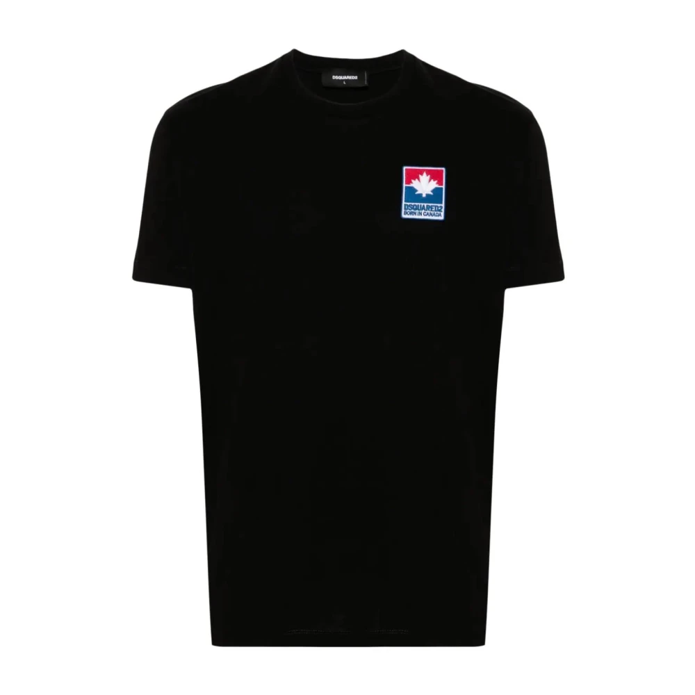 Dsquared2 Stijlvolle Heren T-shirts & Polos Collectie Black Heren