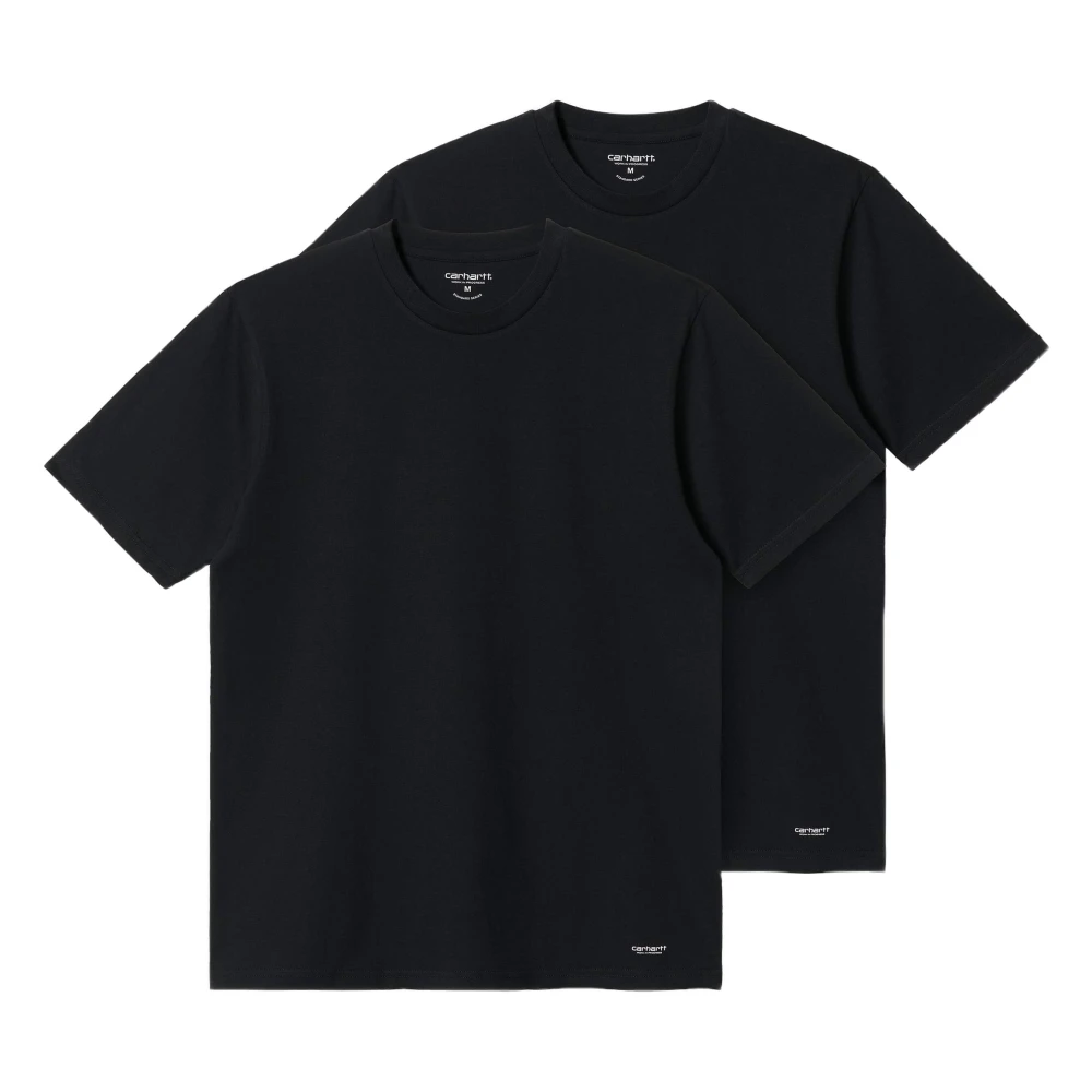 Carhartt WIP Standaard Crew Neck (2 stuks) T-shirt Black Heren