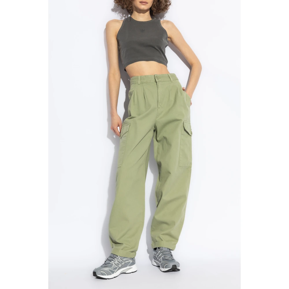 adidas Originals Top met logo Gray Dames