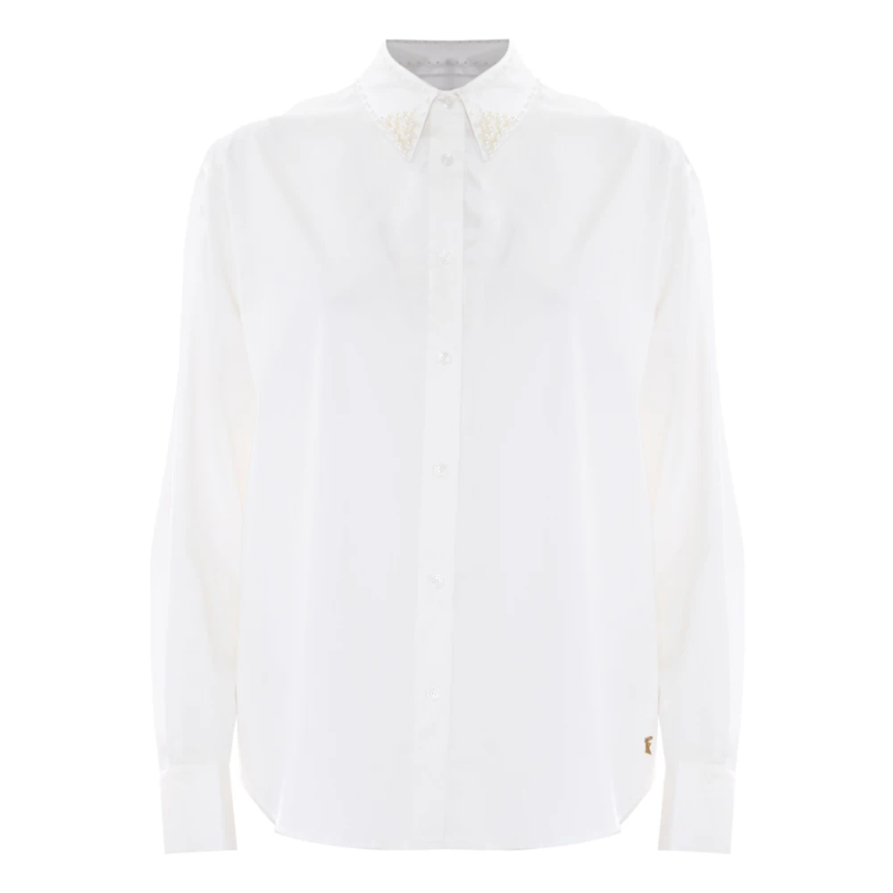 Kocca Klassieke Kraagdetail Shirt White Dames