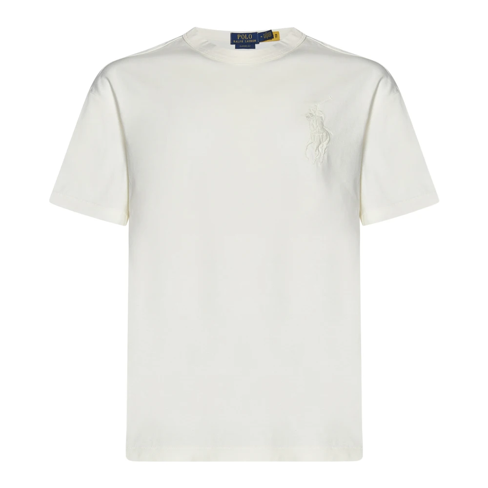 Polo Ralph Lauren Beige T-shirts en Polos met Big Pony Borduursel Beige Heren