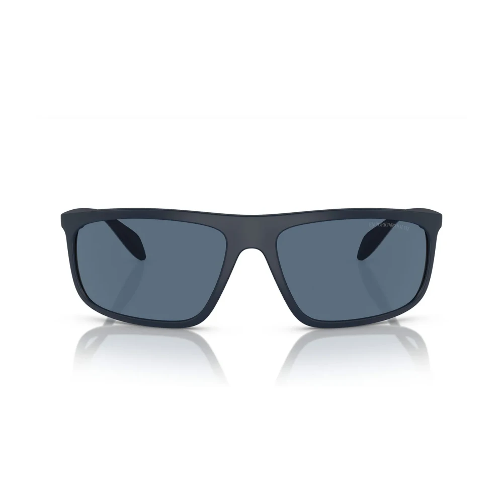 Emporio Armani Blue Ea4266u 618580 Man Sunglasses Injected Geometric Normal - Image 3