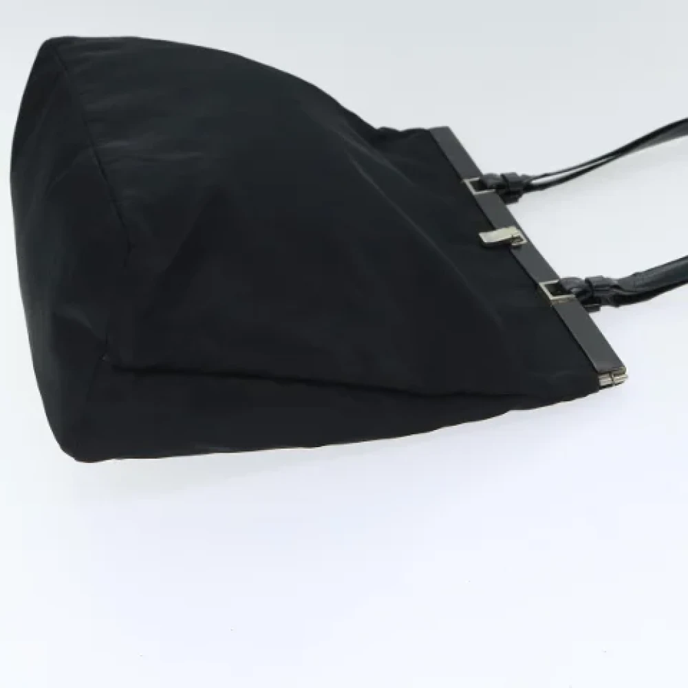 Prada Vintage Pre-owned Leather handbags Black Dames