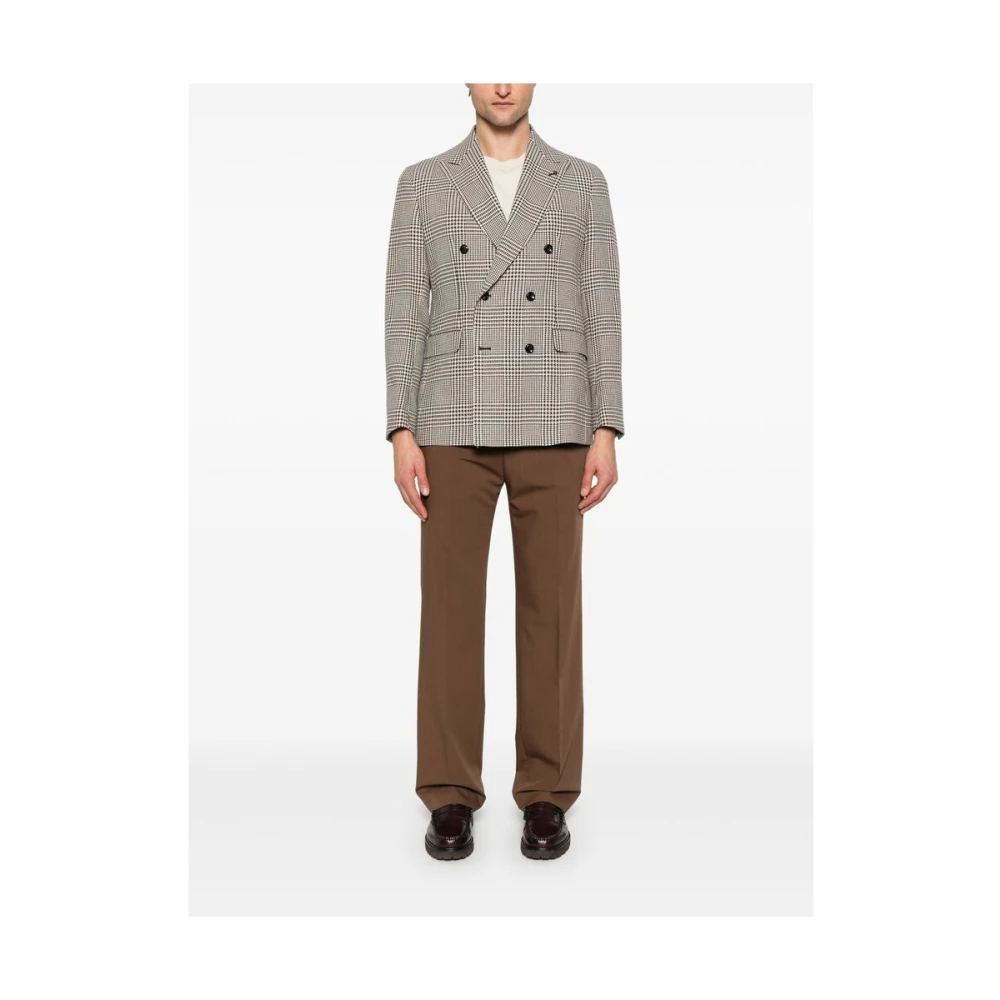 Tagliatore Broek Brown Heren