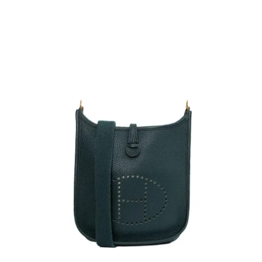 Hermès Vintage Pre-owned Leather shoulder-bags Green Dames